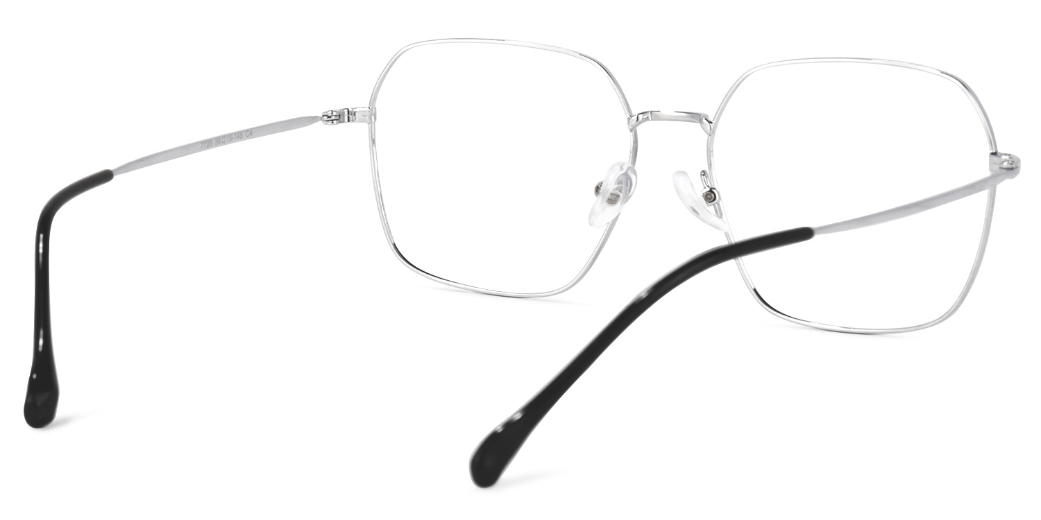 Zander Square Silver Glasses | ZEELOOL Canada4