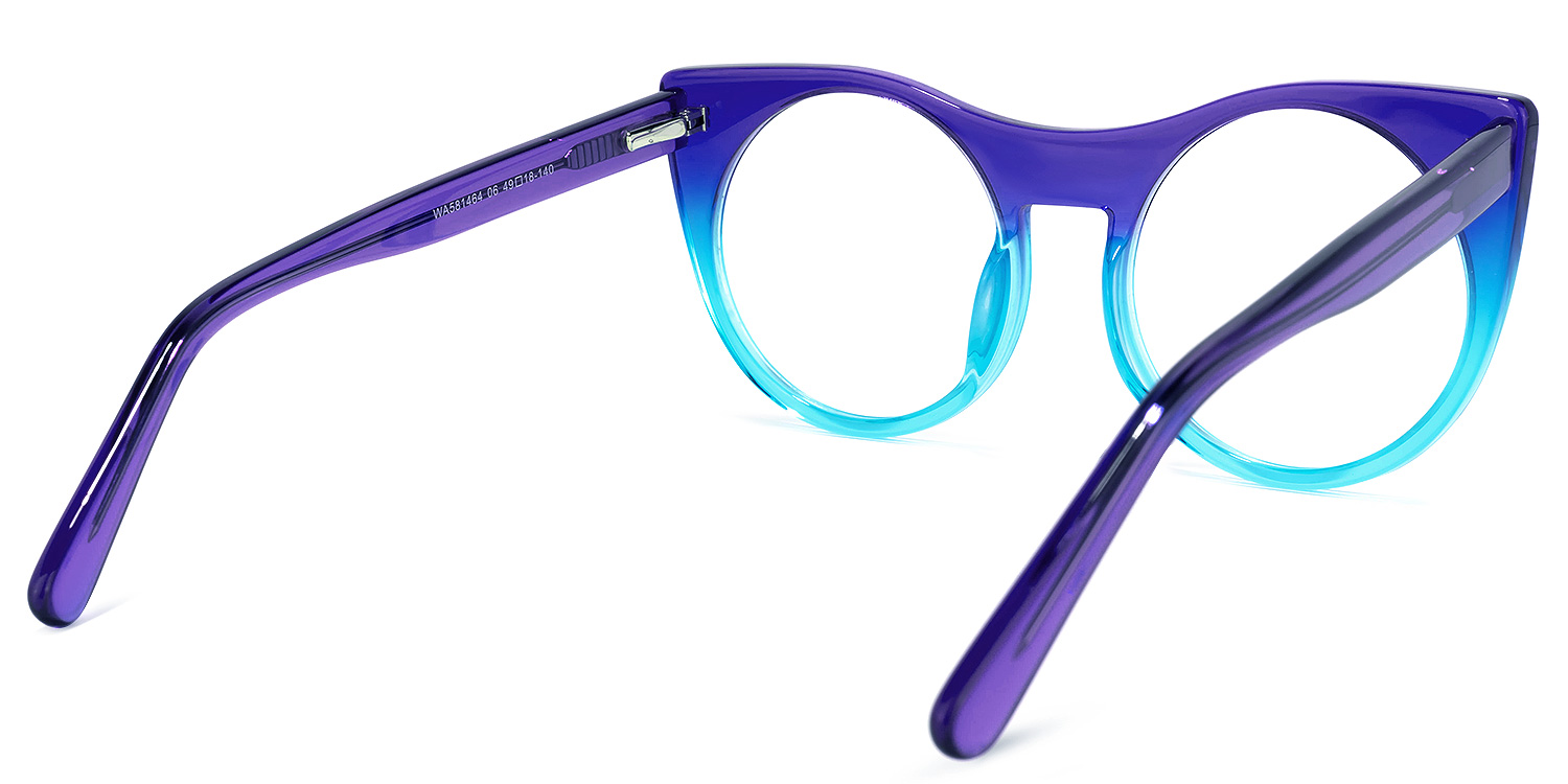 Zora Cateye Blue Glasses | ZEELOOL Canada4