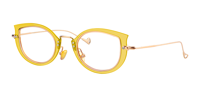 Cat Eye Yollow Glasses | ZEELOOL Canada2