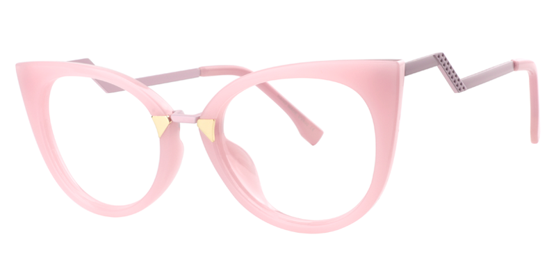 Cat Eye Pink Glasses | ZEELOOL Canada Eyeglass Frame2