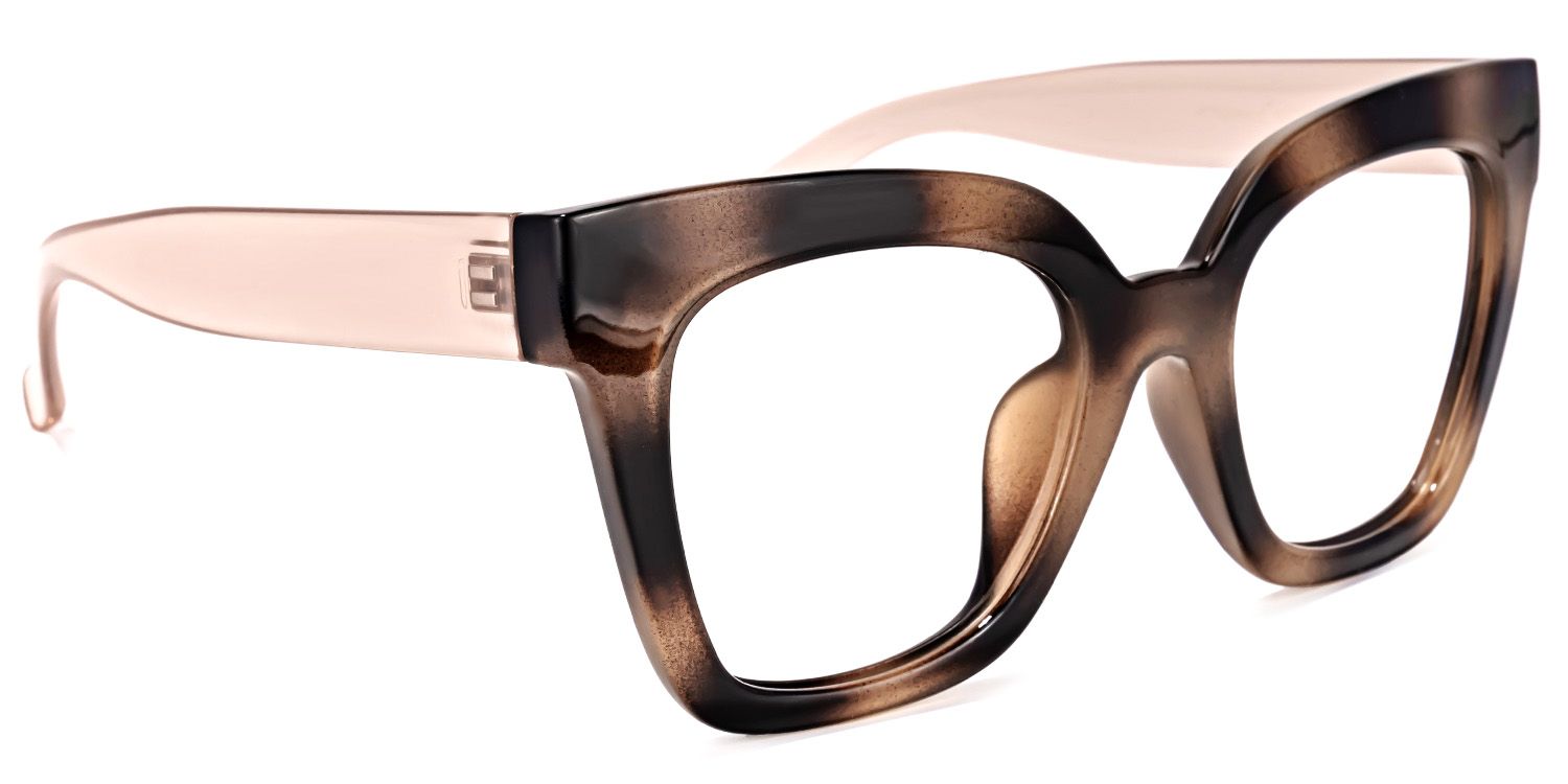 Malcolm Square Burnt Umber Frame Glasses | Zeelool5
