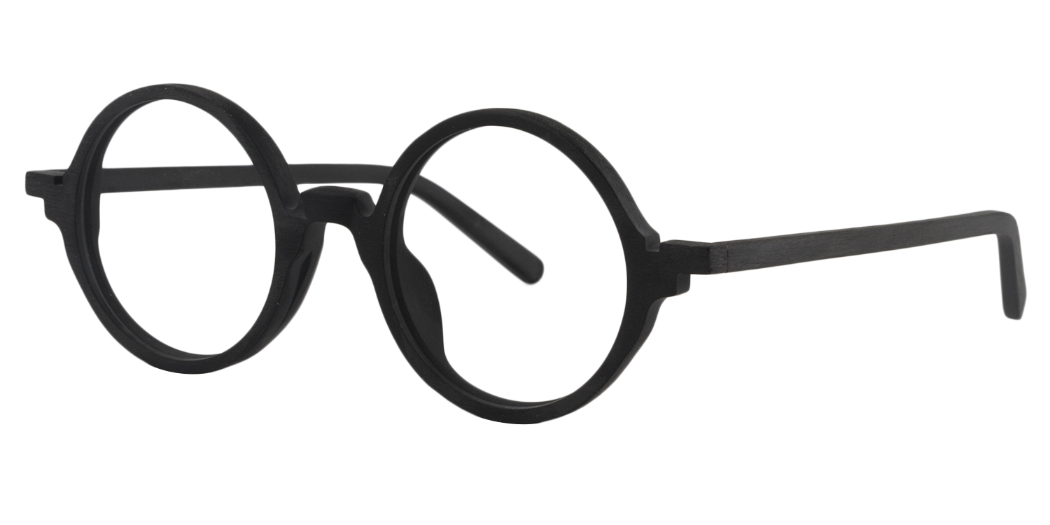 Aloysius Round Black Glasses3