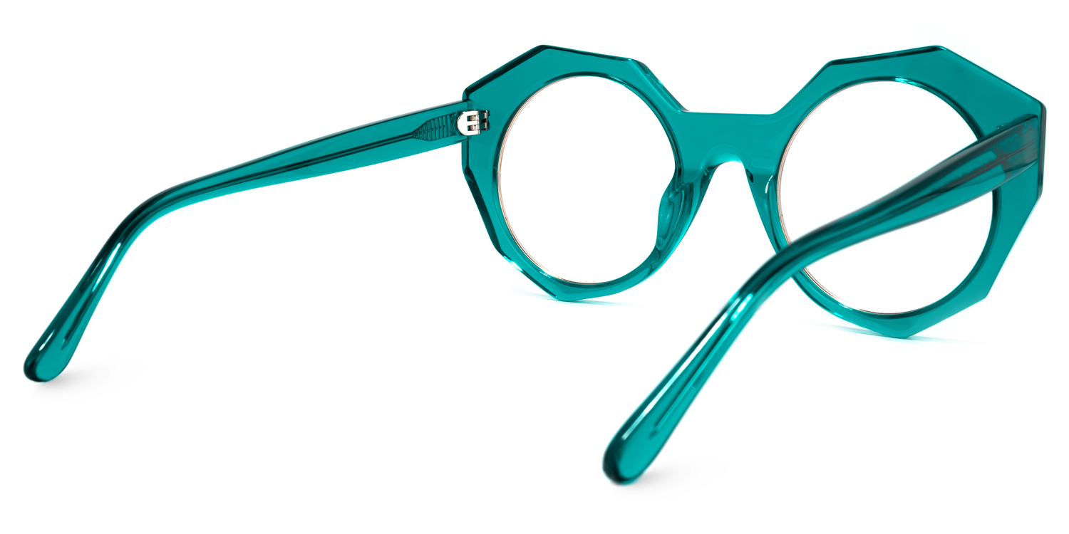 Bogar Geometric Green Glasses | ZEELOOL Canada4