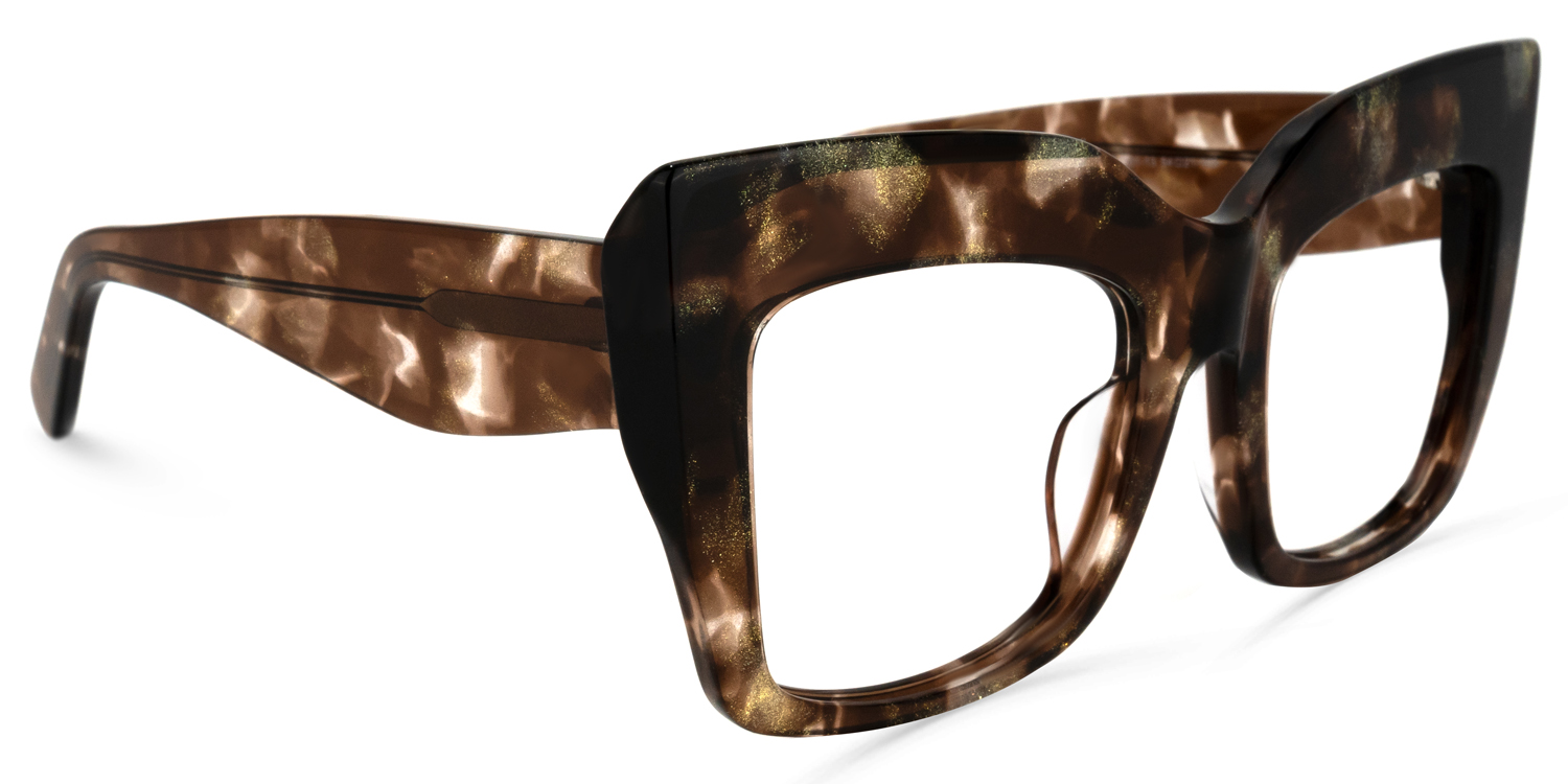 Charmaine Cat Eye Brown Glasses2