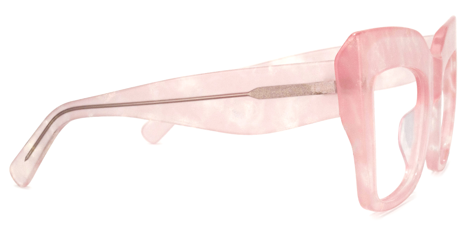 Charmaine Cat Eye Pink Pearlescent Glasses3