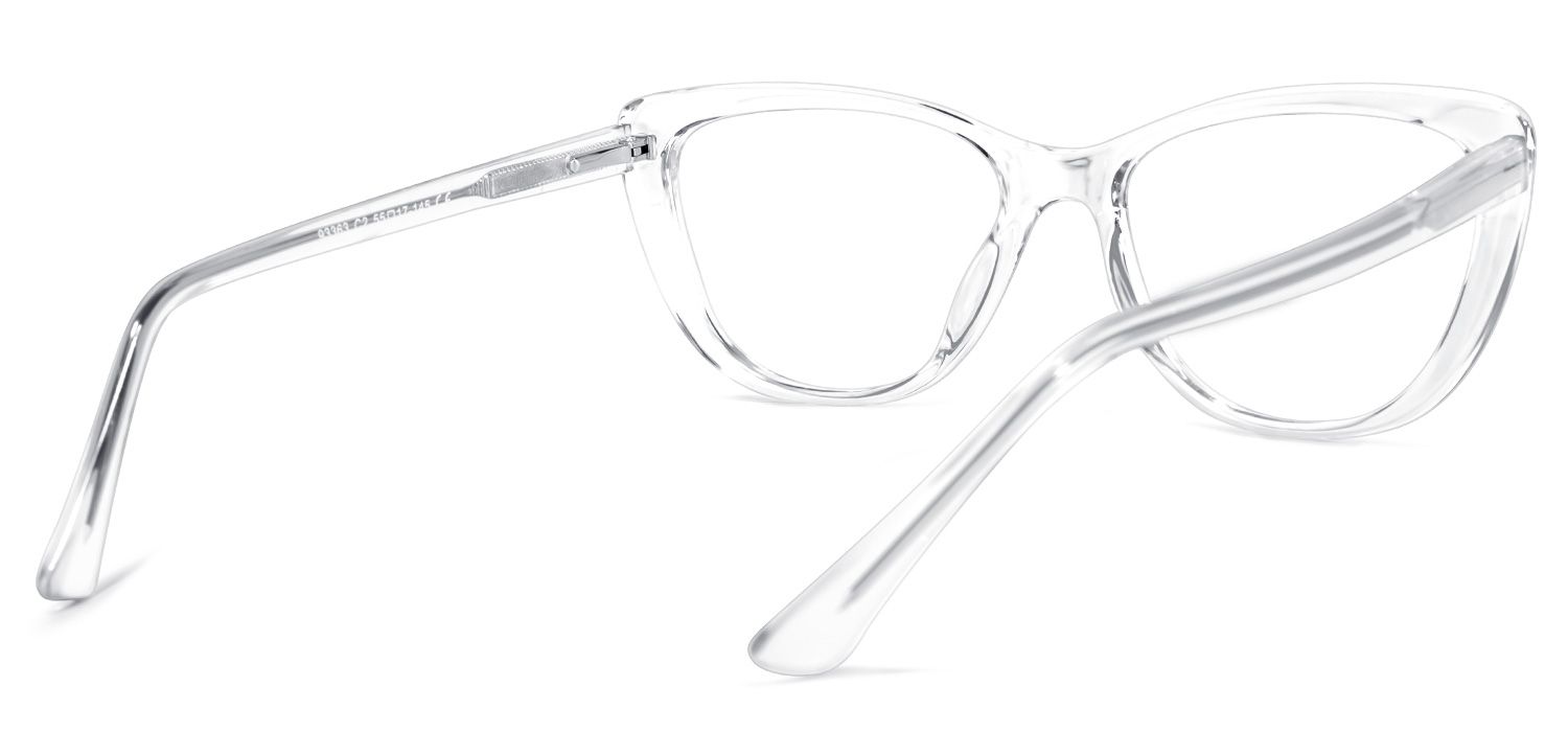 Qamar Cateye Clear Glasses | ZEELOOL Canada4