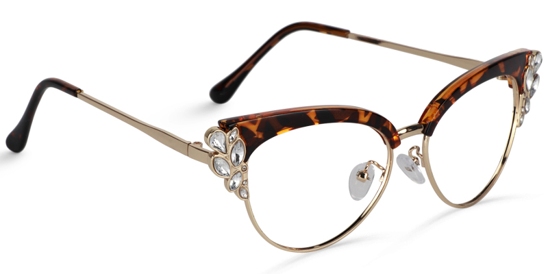 Hearn Cat Eye Tortoise Glasses3