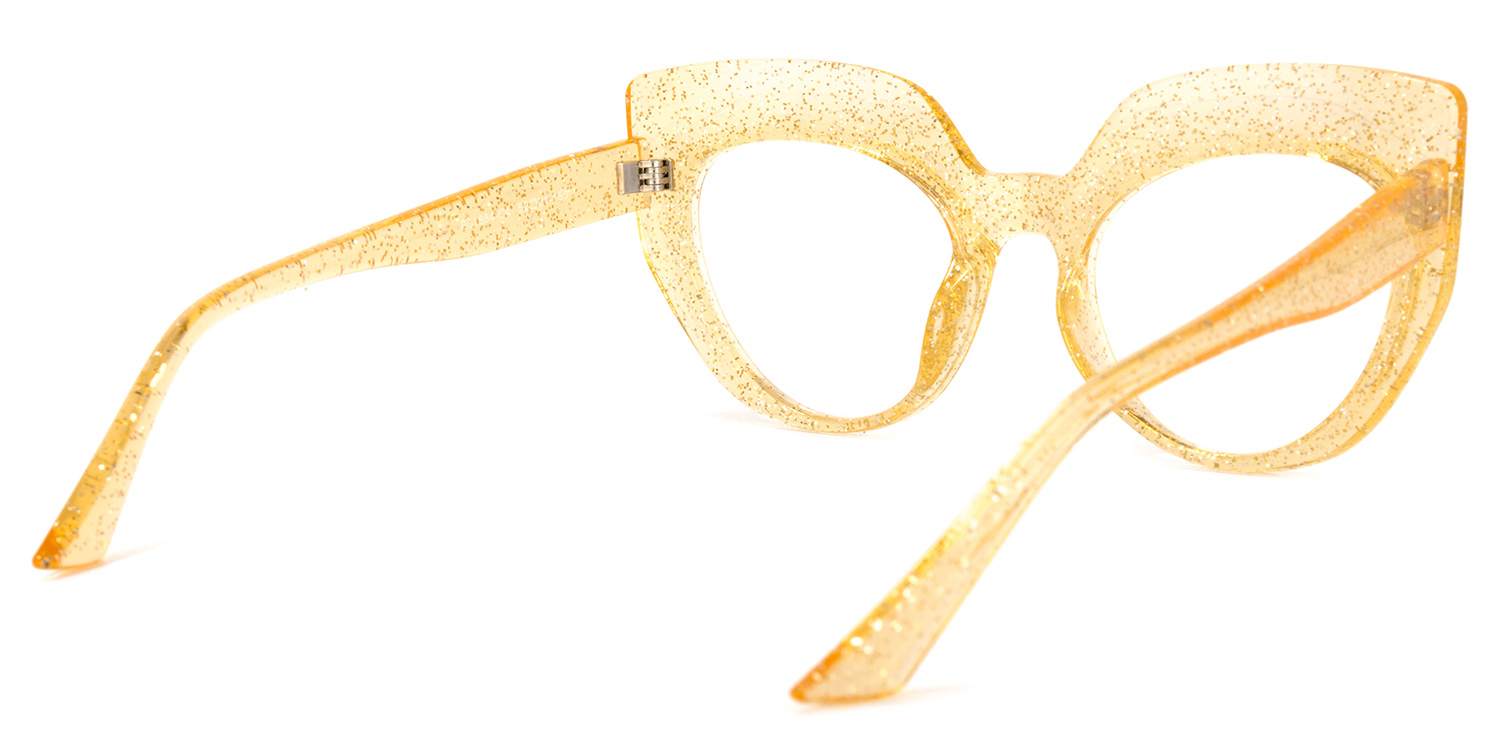 Depp Cateye Yellow Glasses | ZEELOOL Canada4