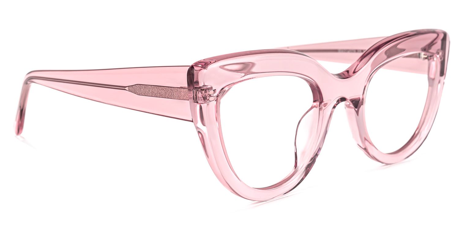 Caren Cateye Pink Glasses | ZEELOOL Canada1