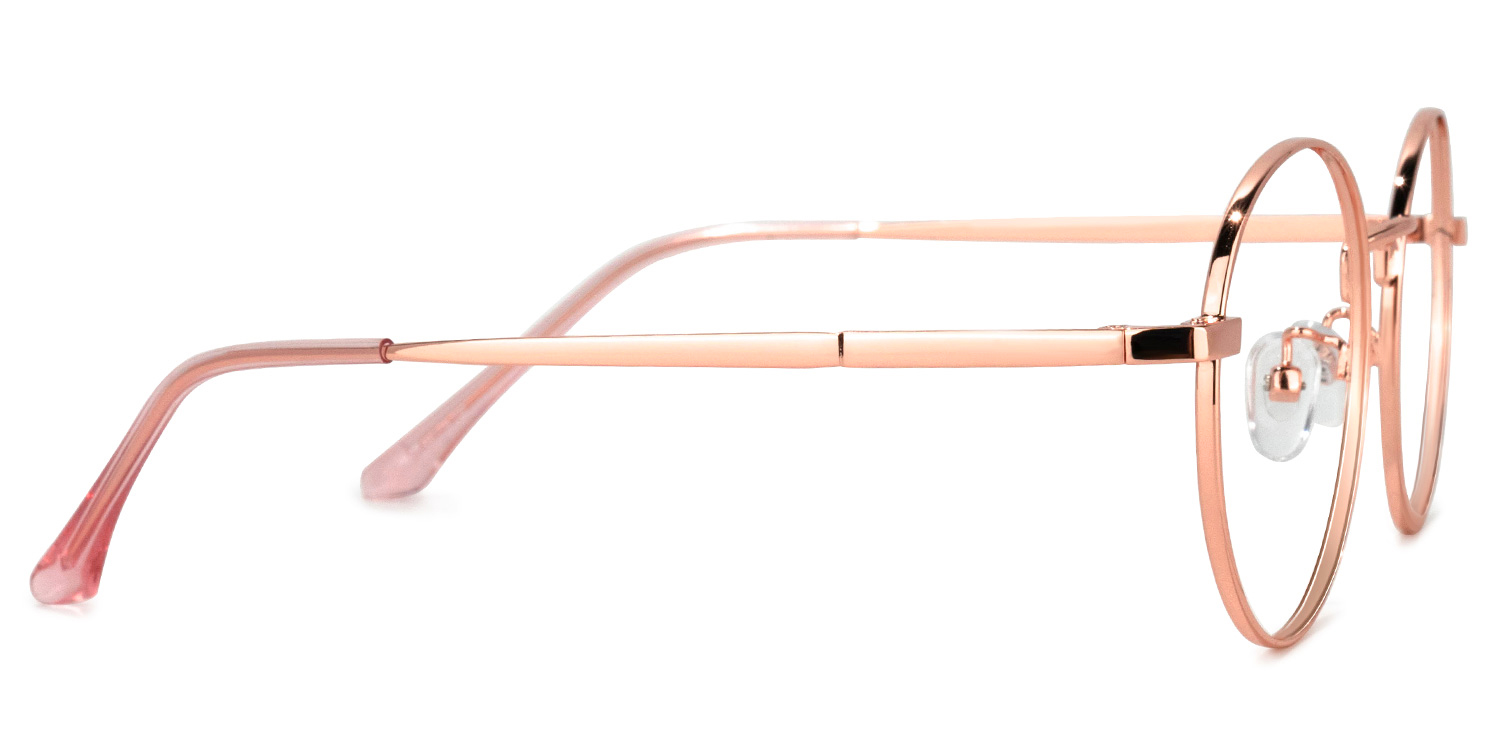 Garbsen Round Rose-Gold Glasses | ZEELOOL Canada3