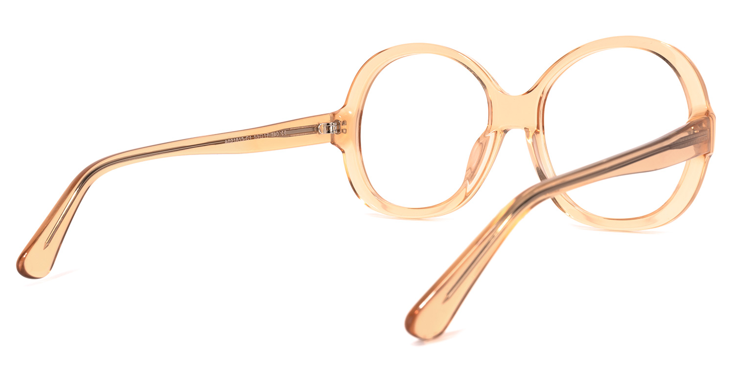 Bryan Round Orange Glasses | ZEELOOL Canada4