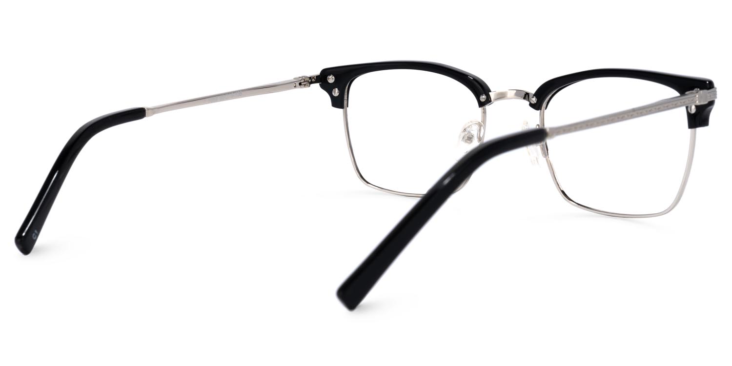 Simmons Browline Black Glasses | ZEELOOL Canada4