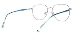 Veronica Geometric Blue Glasses4