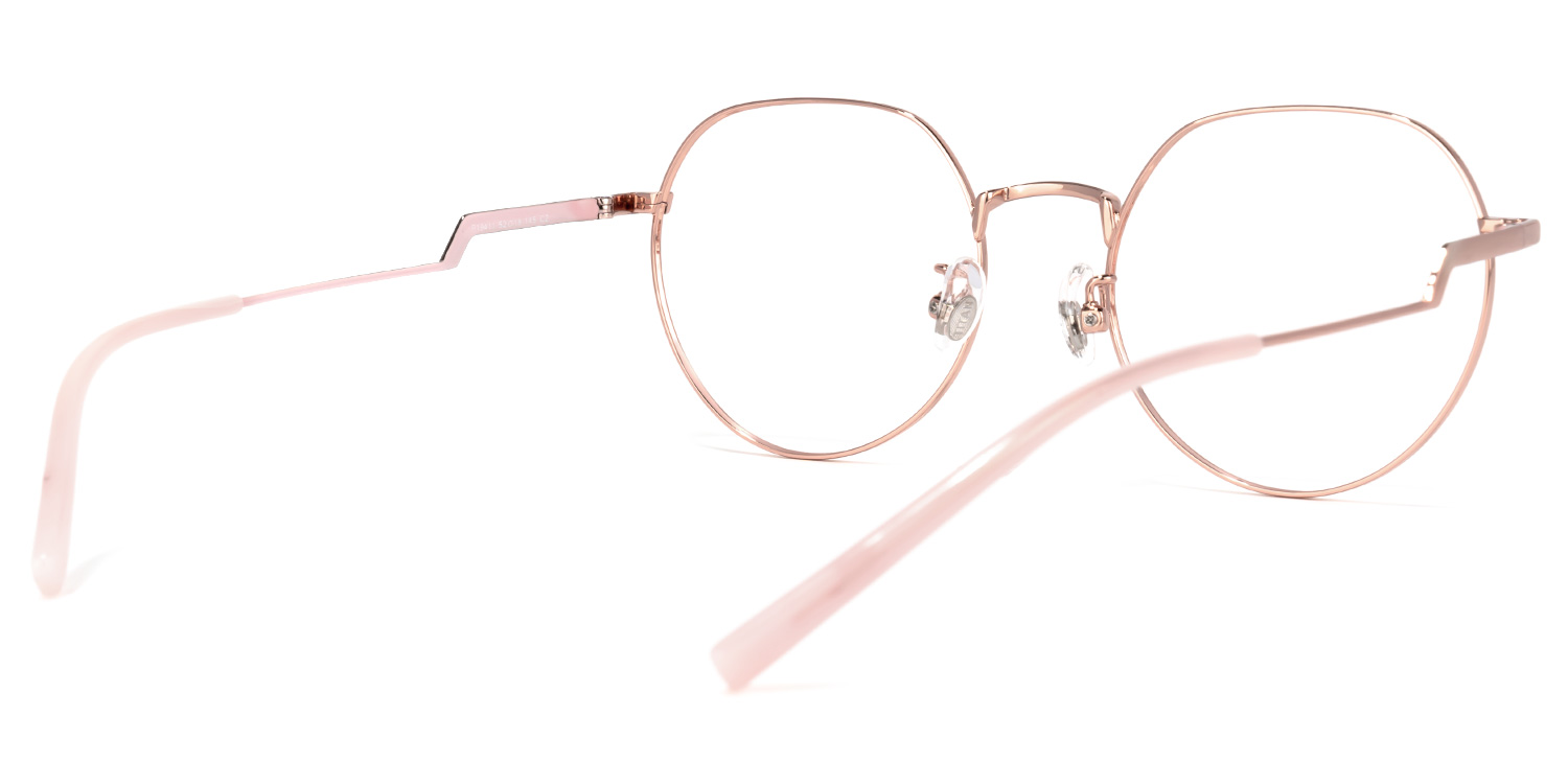 Tiffany Round Pink Glasses | ZEELOOL Canada4