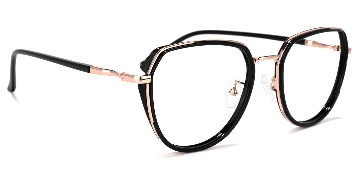 Nash Geometric Black Glasses | ZEELOOL Canada2