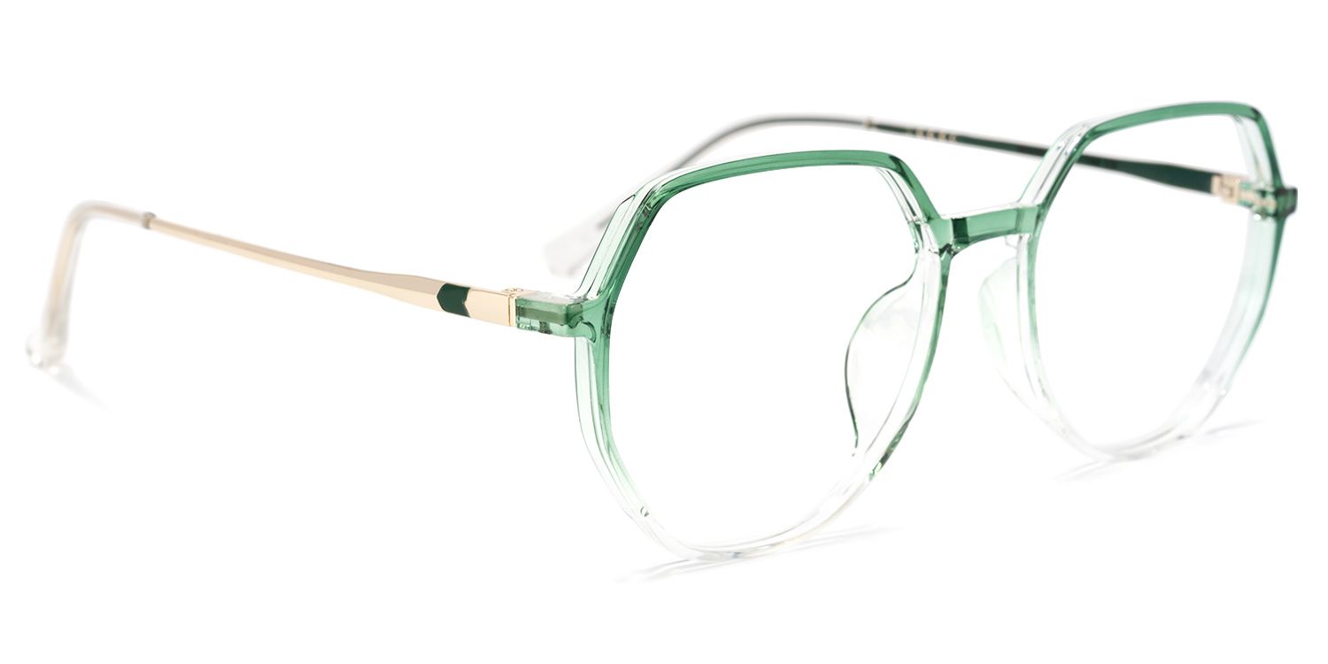 Gonzalez Geometric Green Glasses | ZEELOOL Canada2