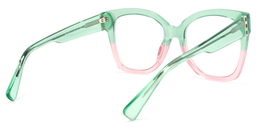 Tyson Square Green-Pink Glasses4