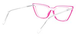 Yosef Bright-Pink Cat eye Glasses5