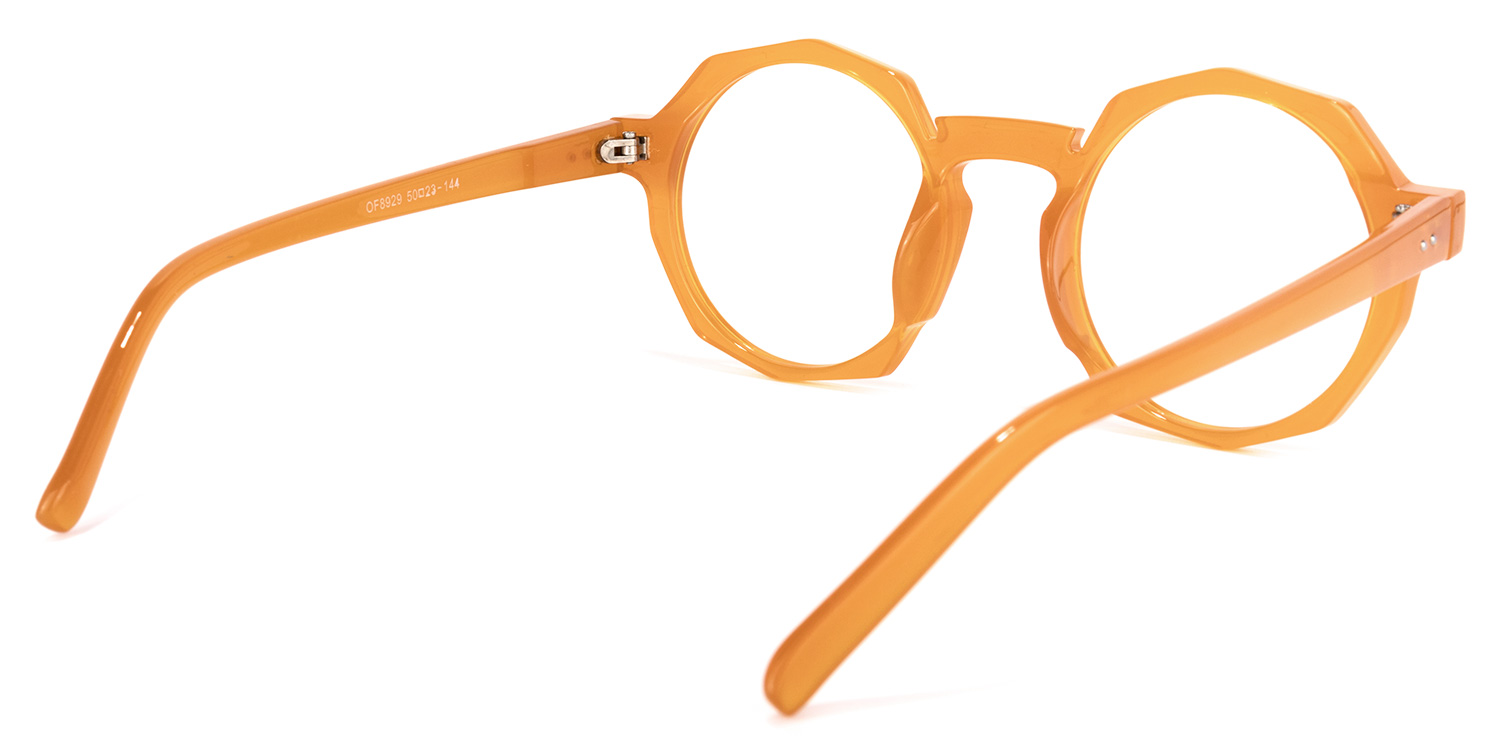 Goodwin Geometric Earthy-Yellow Glasses | ZEELOOL Canada4