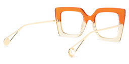 Qatar Square Orange Glasses4