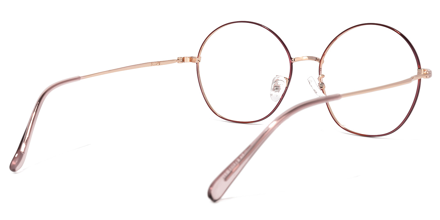 Nguyen Round Pink Glasses | ZEELOOL Canada4