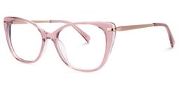 Chanda Cat Eye Pink Glasses2