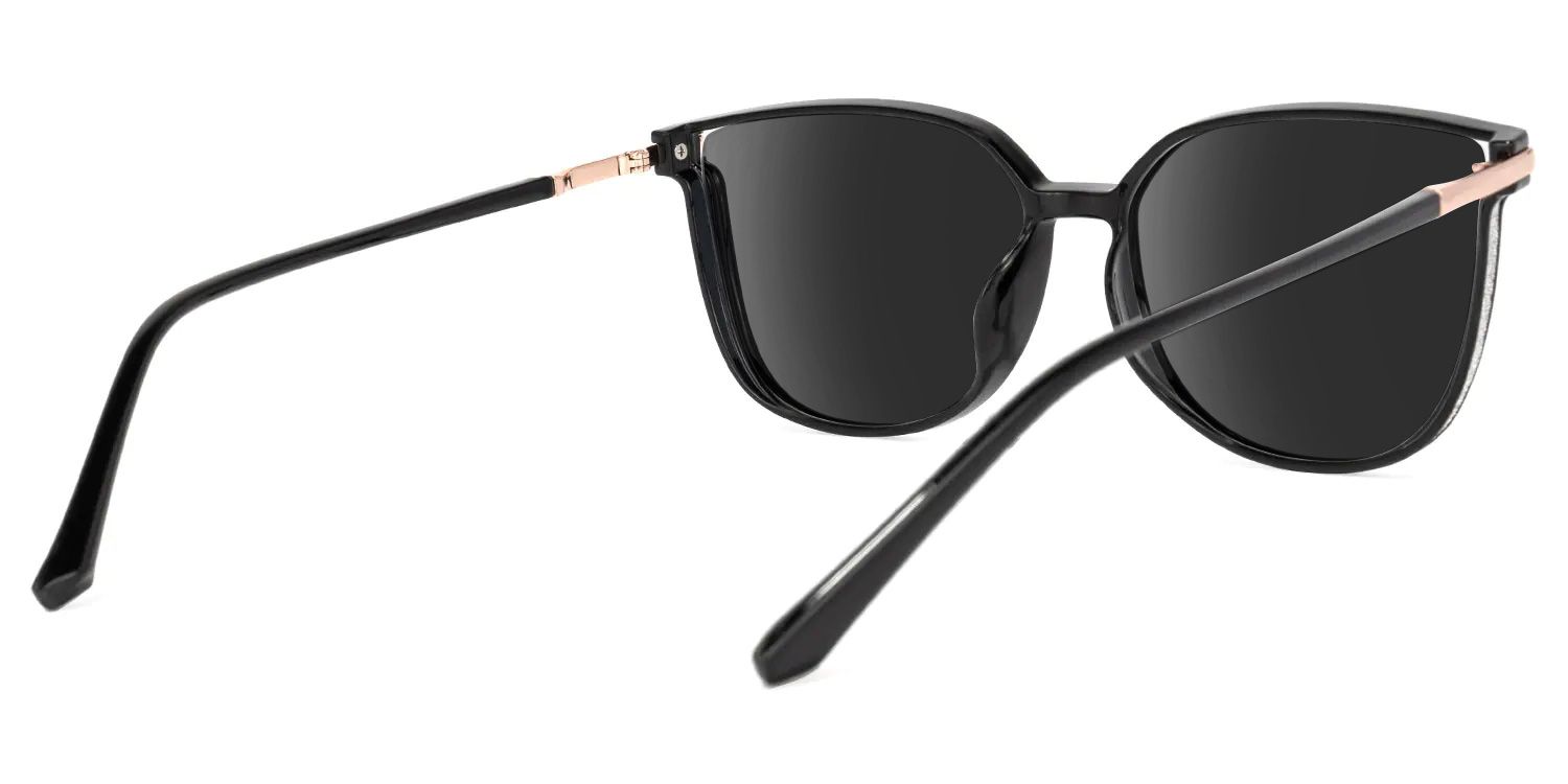Rodz Black Square Polarized Sunglasses for Driving | ZEELOOL CA3