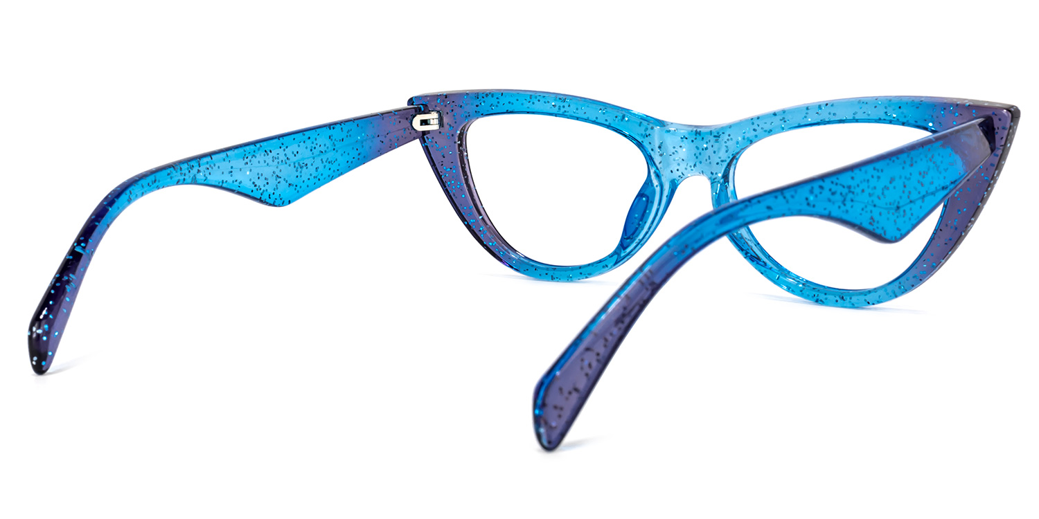 Harding Cateye Blue Glasses | ZEELOOL Canada4