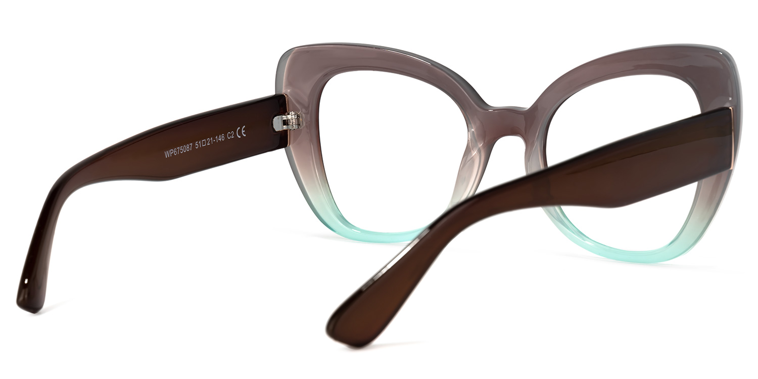 Quanita Cateye Brown Glasses3