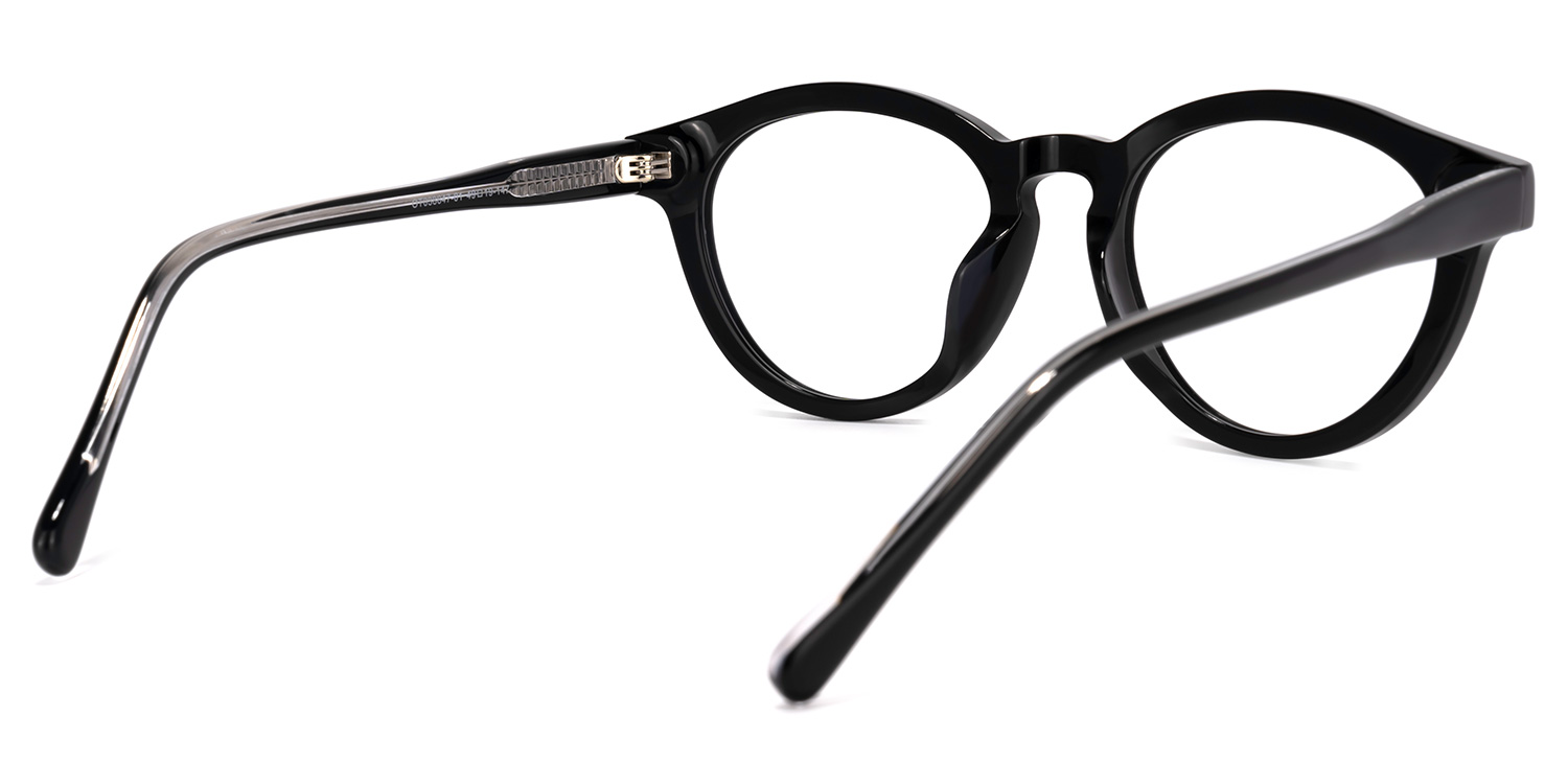 Pierce Round Black Glasses | ZEELOOL Canada3