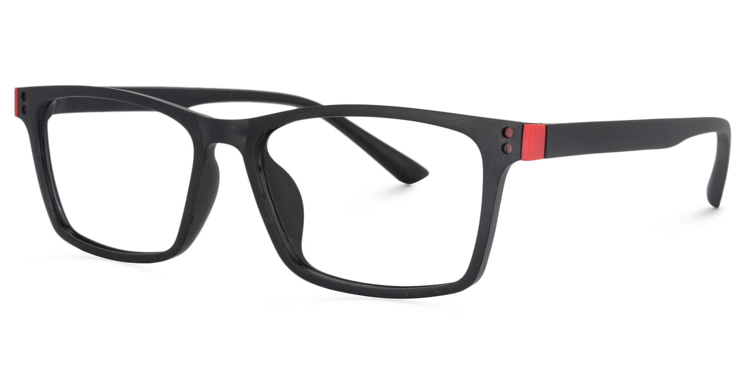 Cheche Rectangle Black Glasses2