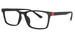 Cheche Rectangle Black Glasses2