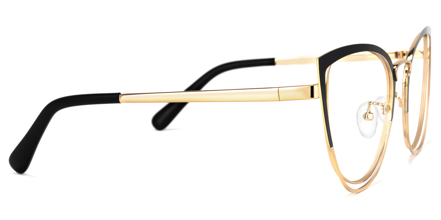 Harvey Cateye Black Glasses2