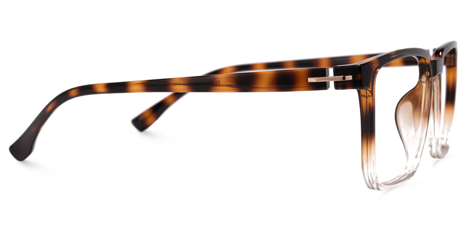 Zavala Rectangle Tortoise Glasses | ZEELOOL Canada2