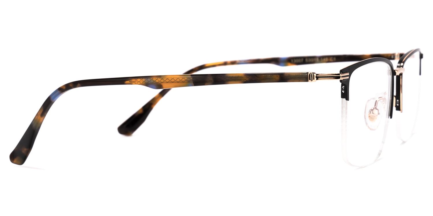 Simms Square Black Glasses | ZEELOOL Canada2