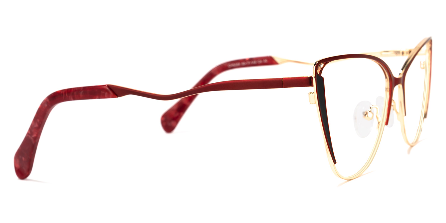 Dodin Cateye Red Glasses2