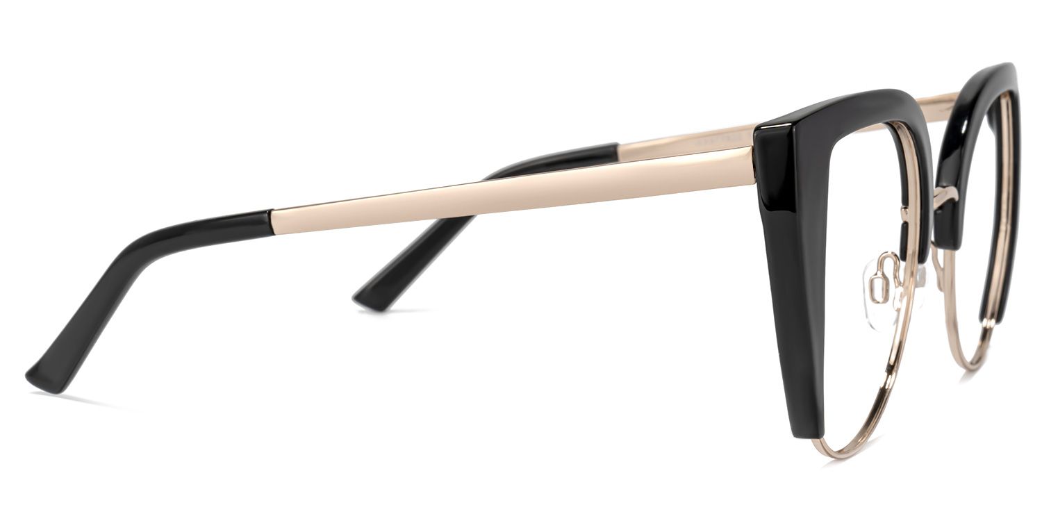 Brewer Cateye Black Frame Glasses | ZEELOOL Canada2