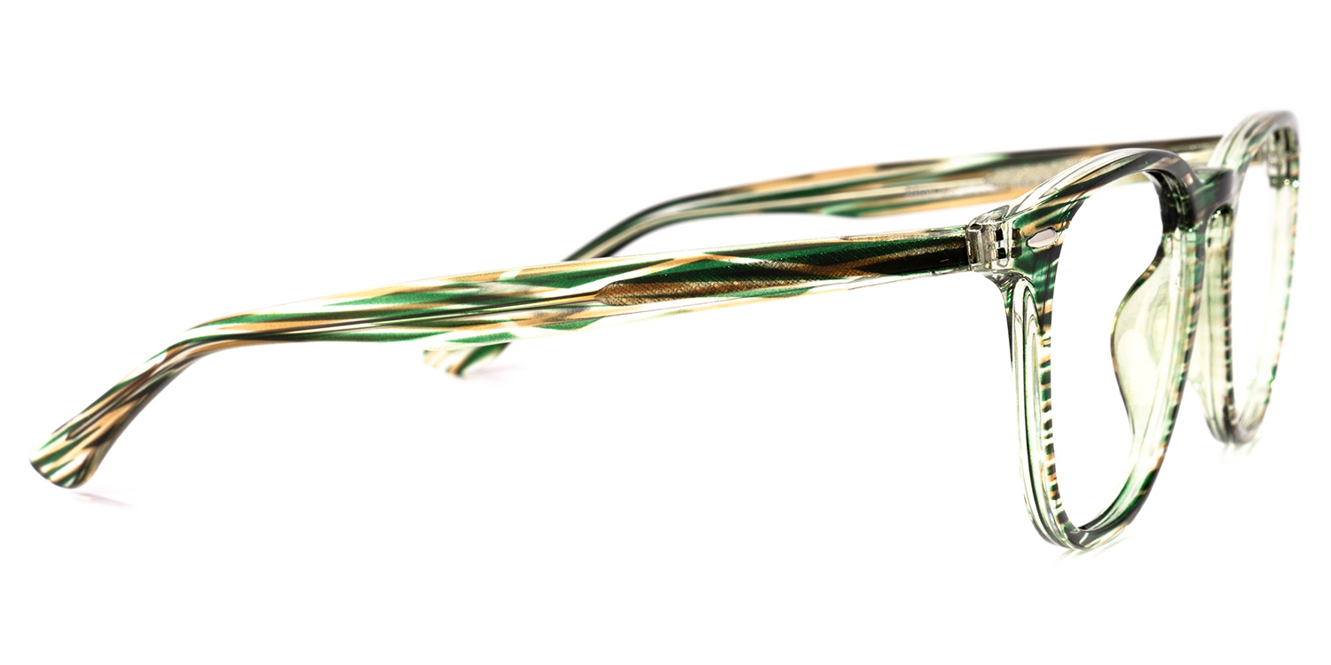 Powell Square Green Glasses | ZEELOOL Canada2