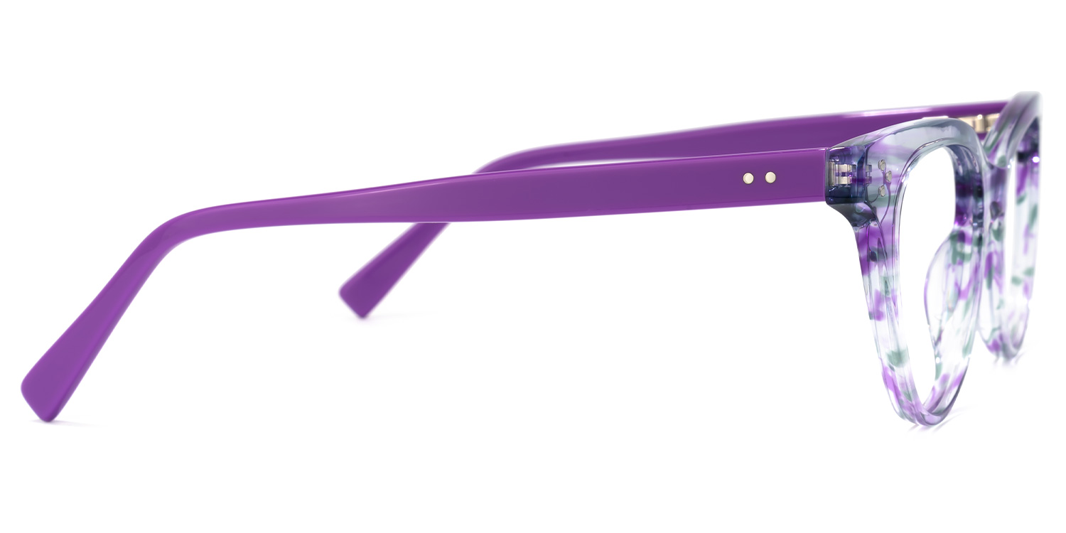 Fuentes Cateye Purple Glasses | ZEELOOL Canada2