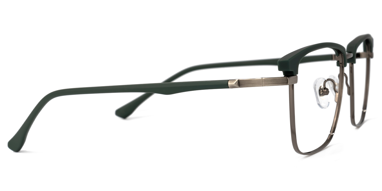 Kierriah Browline Dark-Green Glasses | ZEELOOL Canada2