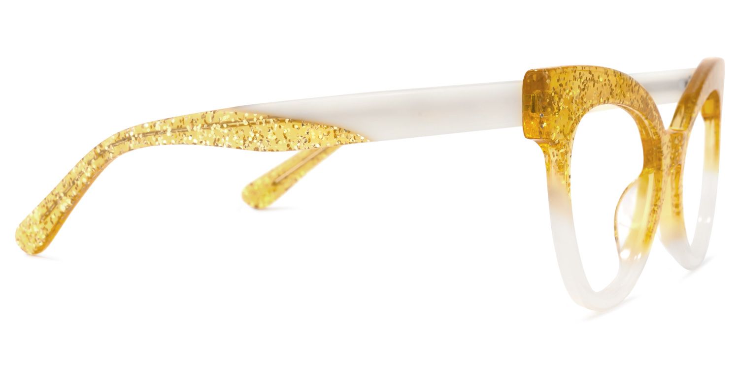 Haydee Cateye Yellow Glasses | ZEELOOL Canada2