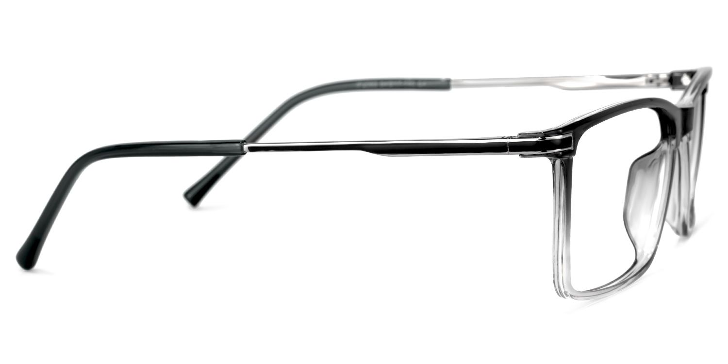 Mikysha Rectangle Gray Glasses | ZEELOOL Canada2