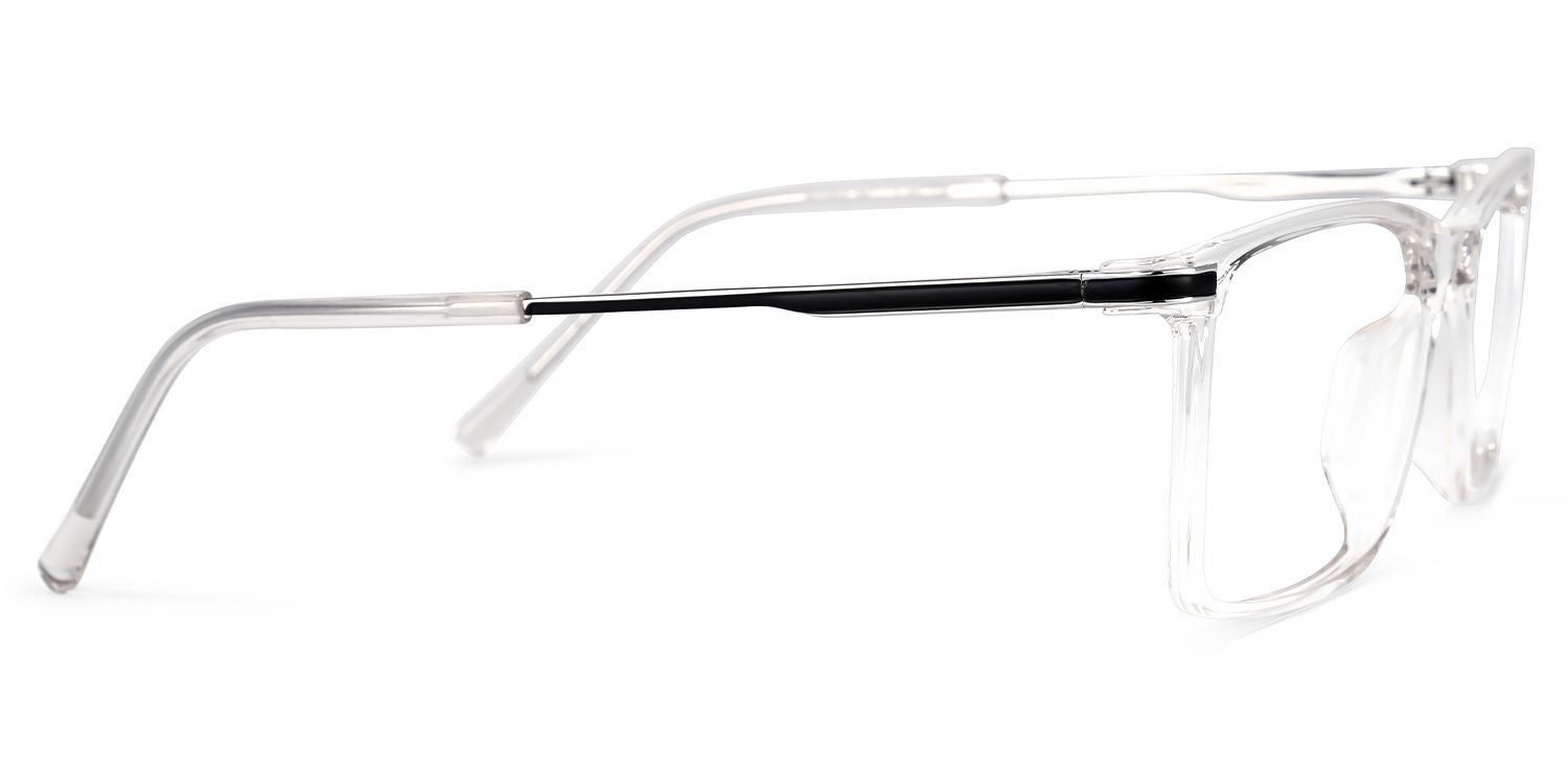 Mikysha Rectangle Clear Glasses | ZEELOOL Canada2