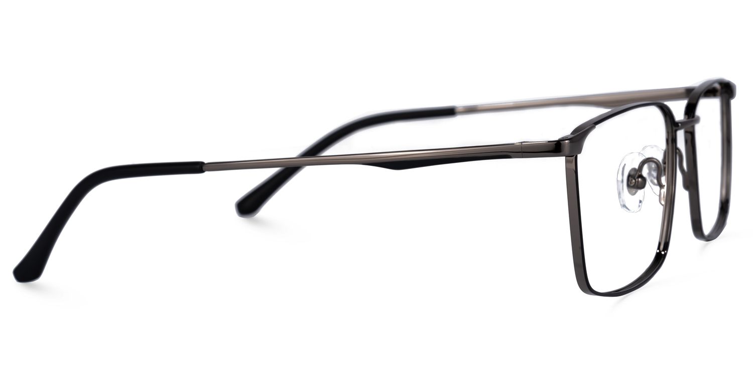 Tyrone Rectangle Tarnish Glasses | ZEELOOL Canada2