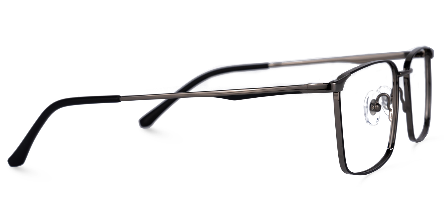 Tyrone Rectangle Tarnish Glasses | ZEELOOL Canada2