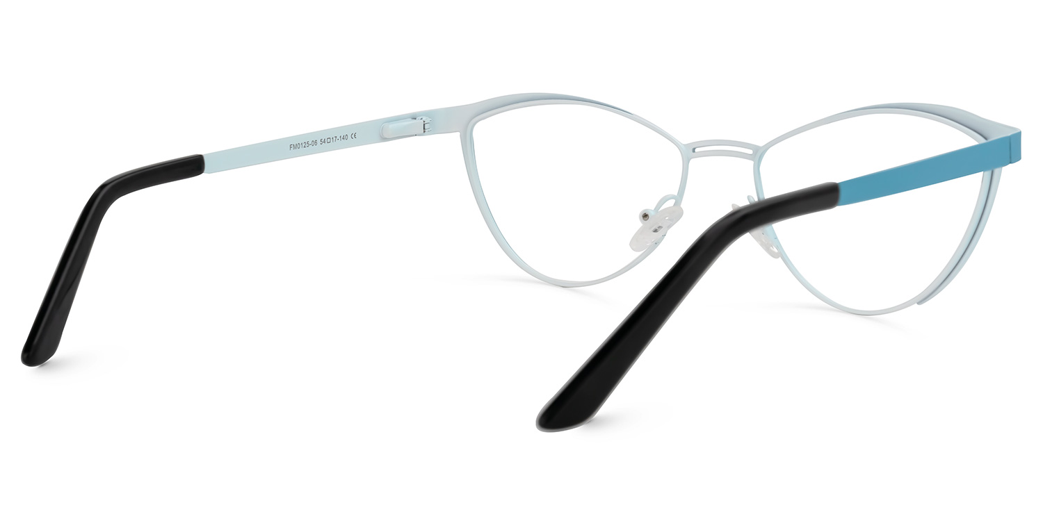 Sydney Cat Eye Blue Glasses | ZEELOOL Canada3