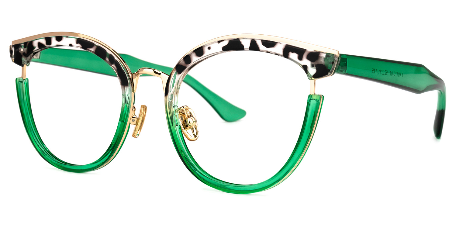 Laraine Cat Eye Two-Tone Glasses1