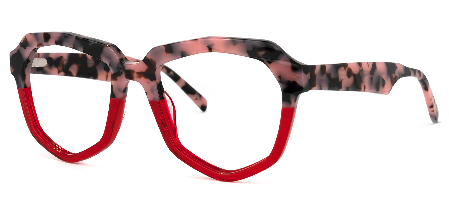 Fondren Geometric Two-Tone Glasses | ZEELOOL Canada1