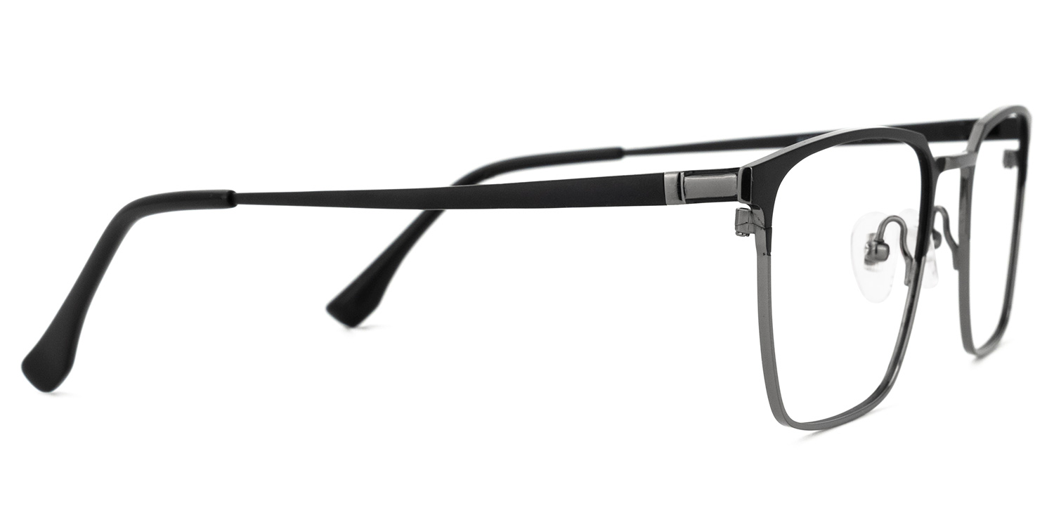 Khadajah Square Black-Gray Glasses | ZEELOOL Canada2