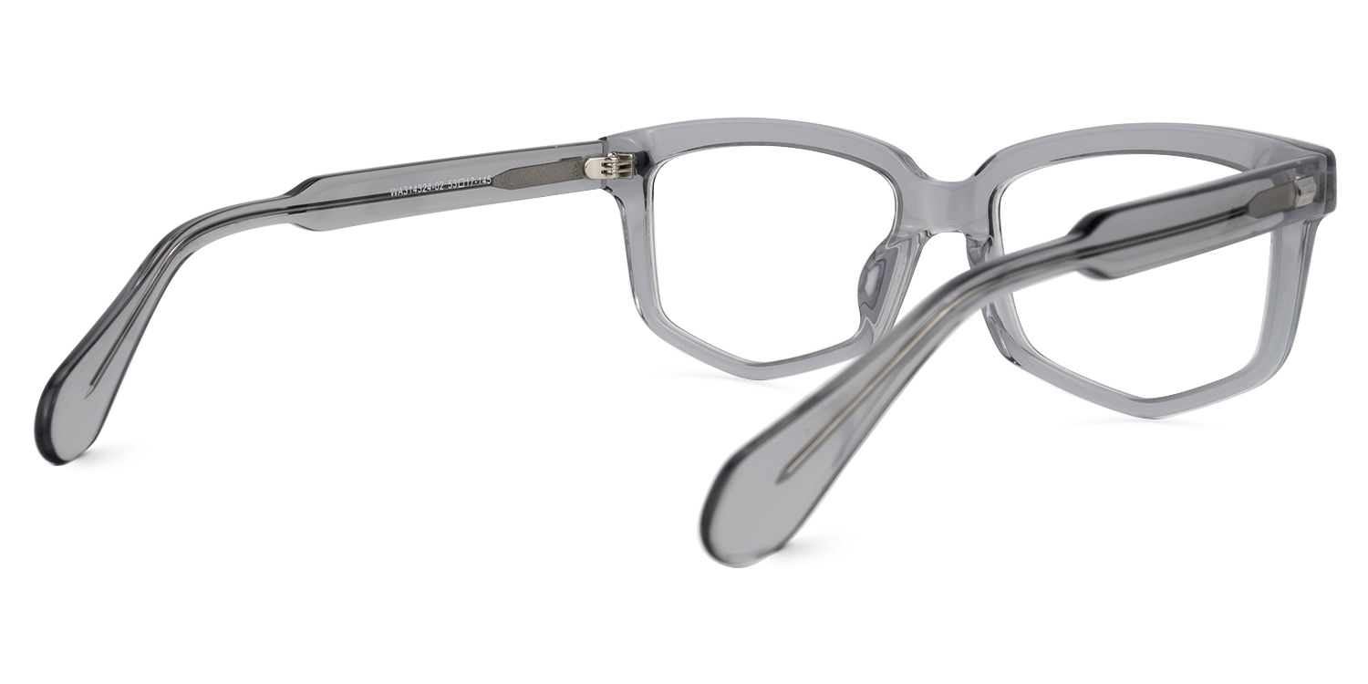 Geri Geometric Gray Glasses | ZEELOOL Canada3